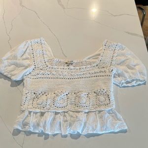 Crochet Tank Top white medium